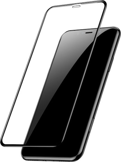 Baseus Full Coverage Curved Tempered Glass Protector 3D Vollflächig gehärtetes Glas 2Stück (iPhone 11 Pro Max)
