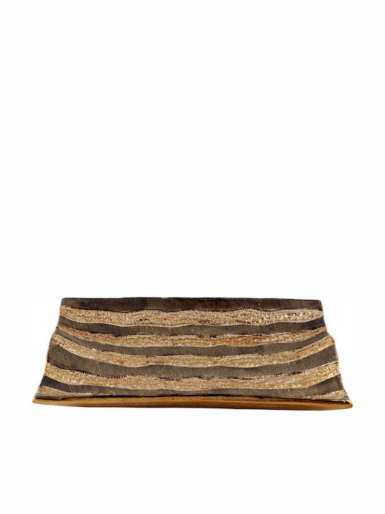 Zen Collection Ceramic Decorative Platter Multicolour 35x26cm 41896