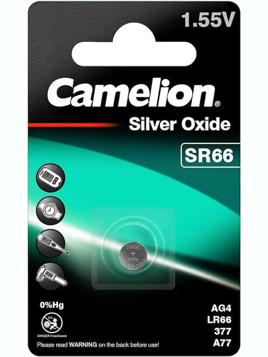 Camelion G4/377 Silver Oxide Watch Battery SR66 1.55V 5pcs
