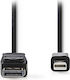 Nedis Cable mini DisplayPort male - DisplayPort male 2m (CCGP37400BK20)