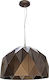 Ravenna Edmond 35 Pendant Light Single-Light Bell for Socket E27 Brown