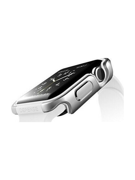 X-Doria Defense Edge Aluminum Μεταλλική Θήκη σε Ασημί χρώμα για το Apple Watch 38mm
