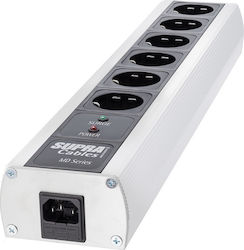 Supra Lorad MD-06 EU/SP mkIII 6-Outlet Power Strip with Surge Protection without Cable Gray