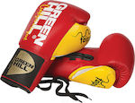 Green Hill Taipan BGT-2252 Leather Boxing Competition Gloves Red