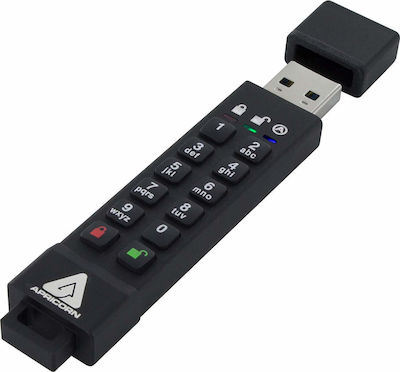 Apricorn Aegis Secure Key 3z 16GB USB 3.1 Stick Negru