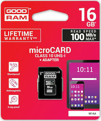 GoodRAM M1AA microSDHC 16GB Clasa 10 U1 UHS-I cu adaptor