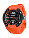 Seac Sporty Uhr Batterie mit Orange Kautschukarmband