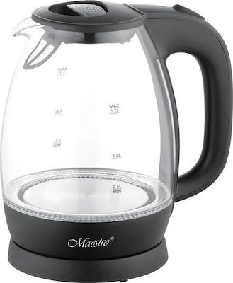 Maestro MR063 Black MR-063 Wasserkocher 1.7Es 2200W