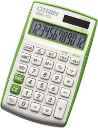 Citizen CPC-112 Taschenrechner Buchhaltung Herrenuhren 12 Ziffern in Grün Farbe