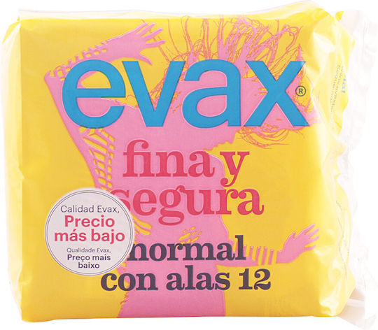 Evax ActiPearls Normal Sanitary Pads with Wings 12pcs