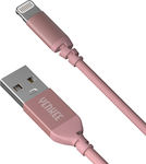 Yenkee Braided USB-A to Lightning Cable Pink 1m (YCU 611 RE)