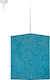 Starlight Pendant Light Turquoise 25x25x40cm