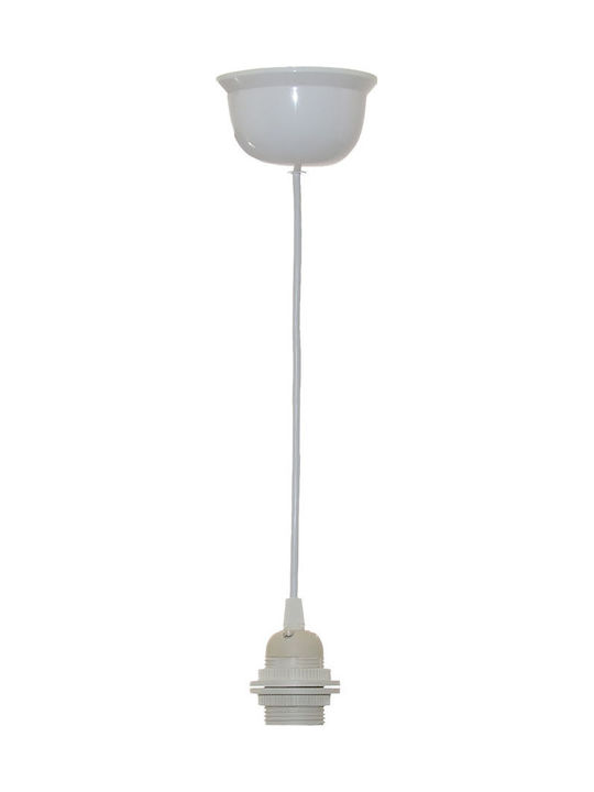 Starlight Pendant Light White with Socket E27