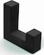 Conset Metal Wall Hanger Black 4x1.2x4cm