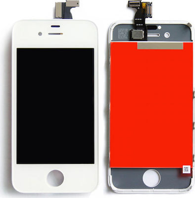 Tianma Mobile Phone Screen Replacement with Touch Mechanism for iPhone 4/4s (White)