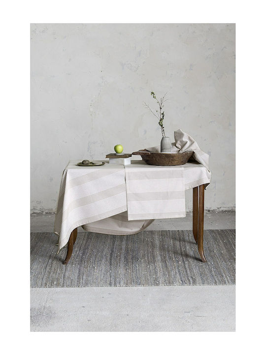 Nima Tablecloth Cotton Ample Ecru 150x220cm 21263