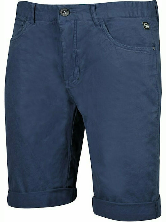 Basehit Men's Denim Monochrome Shorts Navy Blue