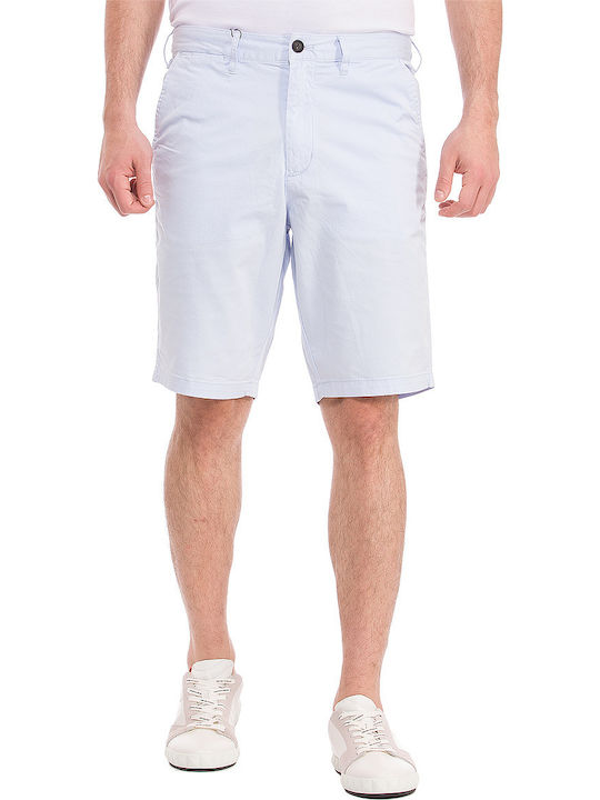 Emporio Armani Men's Chino Monochrome Shorts Light Blue