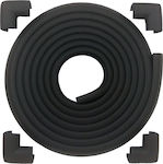 Meetbaby Suprafețe Protecție cu închizător Hoop & Loop din Plastic în Culoare Negru 450εκ. 5buc