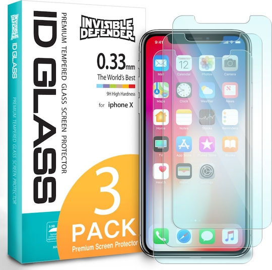 Ringke 3x Shatterproof Tempered Glass (iPhone X / XS)
