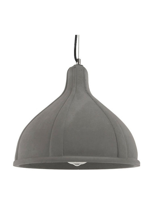 GloboStar Girard Pendant Light Gray Bell with Socket E27 29x23cm