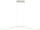 Globo Lighting Pendant Light LED Rail with Warm White Light Silver