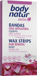 Body Natur Wax Strips Body Ταινίες Αποτρίχωσης 12τμχ