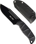 Mil-Tec Kydex Knife Black with Blade made of Stainless Steel in Sheath