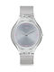 Swatch Skincarat Uhr mit Silber Metallarmband