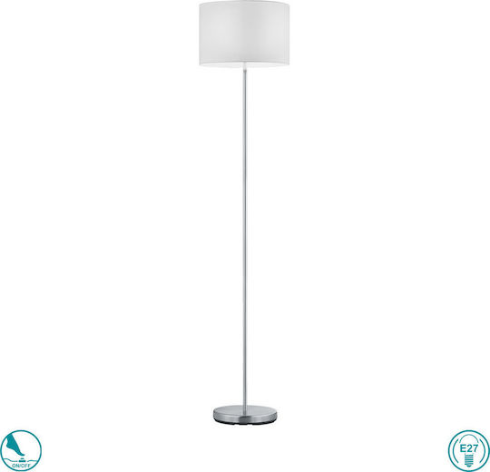 Trio Lighting Hotel Floor Lamp H160xL35cm with Socket for E27 Bulb Matte Nickel