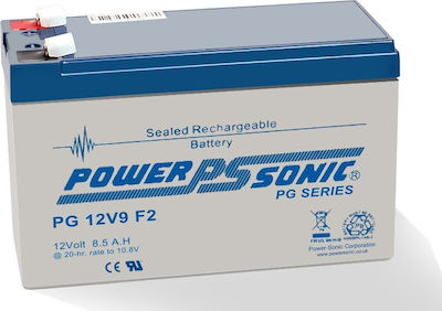 Powersonic PG-12V9 Baterie UPS cu Capacitate 8.5Ah și Tensiune 12V