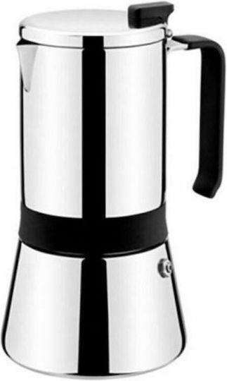 Monix M770010 Stovetop Espresso Pot 10Cups Unelte pentru măcelari Argint