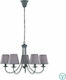 Trio Lighting Cortez Chandelier Lampshade 5xE14 Gray 66cm 110600578