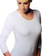 Tre Orsi Bluza termică pentru femei cu mâneci lungi Alb