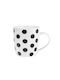 Heart polka dot/ribbon black and white