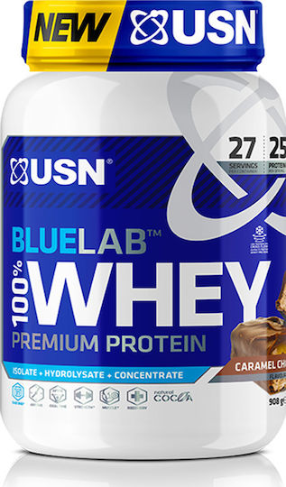 USN BlueLab 100% Whey Premium Protein Whey with Flavor Strawberry 908gr