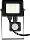 Spot Light Waterproof LED Flood Light 10W Cold White 6000K with Motion Sensor IP65