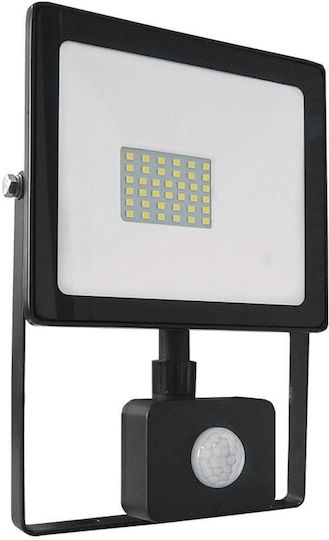 Aca Waterproof LED Flood Light 30W Cold White 6000K with Motion Sensor and Photocell IP66