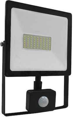 Aca Waterproof LED Floodlight 50W Warm White 3000K with Motion Sensor and Photocell IP66