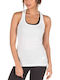 BodyTalk 1191-900221 Women's Athletic Cotton Blouse Sleeveless White