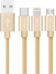 Jellico GS-13 USB to micro USB / Type-C / Lightning Cable 1.2m Jellico GS-13 USB to micro USB / Type-C / Lightning Cable 1.2m