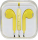 GNG Stereo Earbuds Handsfree με Βύσμα 3.5mm Κίτρινο