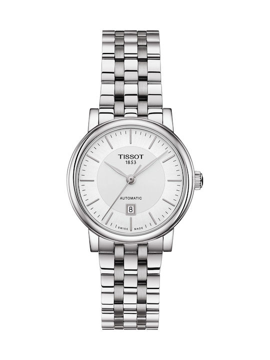 Tissot T-Classic Carson Watch Automatic with Silver Metal Bracelet