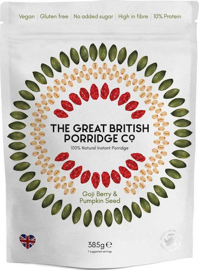 The Great British Porridge Co Porridge Βρώμης Goji Berry Pumpkin Seed 385gr