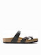 Mayari Γυναικεία Ανατομικά Σανδάλια Μαύρα Narrow Fit