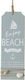 Synchronia Hanging Wall Decor Nautical Enjoy Beach Wooden 8x1x22cm