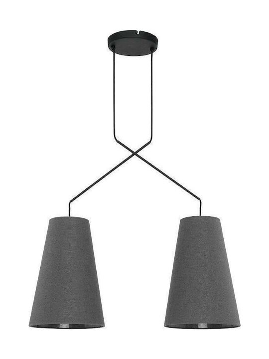 Nowodvorski Alanya Gray II Pendant Light Two-Light for Socket E27 Gray