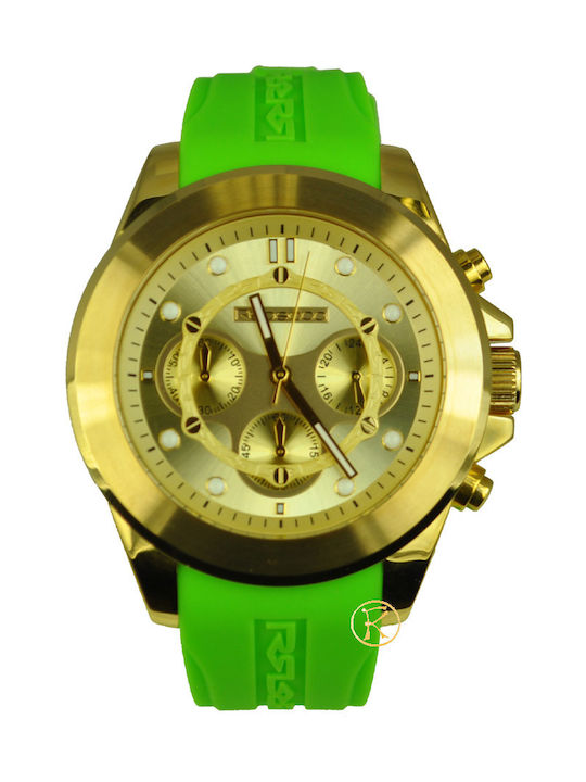 Rebecca Watch with Green Rubber Strap