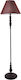 Fylliana Floor Lamp H154xW38cm. with Socket for Bulb E27 Brown