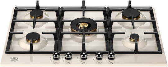 Bertazzoni Εστία Υγραερίου Αυτόνομη 75.2x52.2εκ. Μπεζ